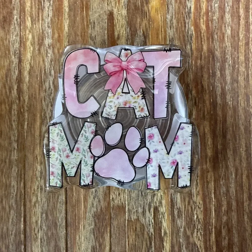 Magnetic Cat Mom Pop Up Phone Grip